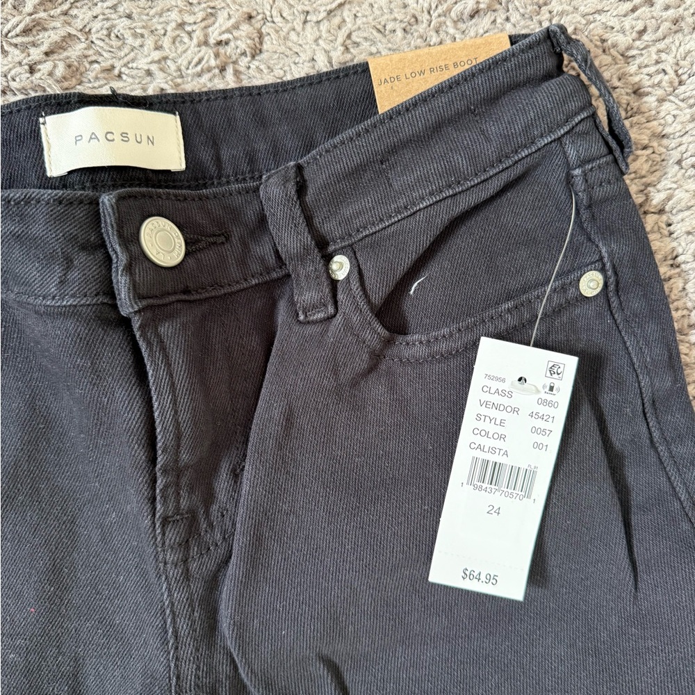 PacSun Black Jade Low Rise Boot Cut Jeans NWT